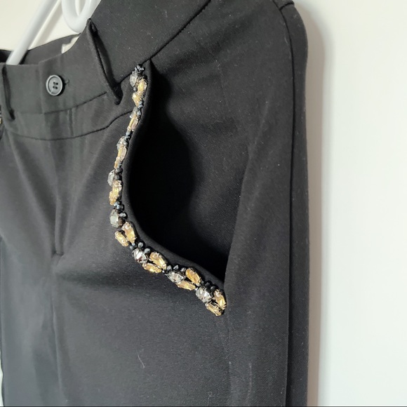 NEW Celine Black Cropped Pants Size 38 NWOT - Picture 6 of 8